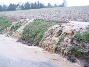 Les inondations provoquant les ruissellement sur le bassin de l'Andelle (Eure 27)